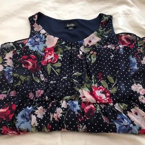 Sleeve floral dress